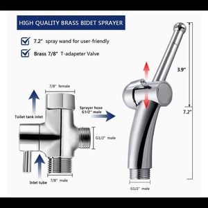 A Handheld Bidet Sprayer For Toilet